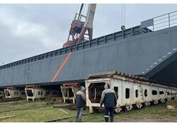 На&nbsp;Чкаловской судоверфи спустили на&nbsp;воду пятую баржу проекта RBD4608